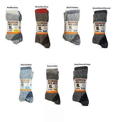 Omni Wool Unisex Merino Wool Multi-Sport Warm Hikers Hunting Socks 3 Pairs • $18.99