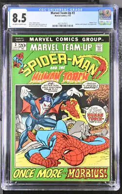 Marvel Team-up #3 Cgc 8.5 Ow/wh Pages // Morbius Appearance Marvel 1972 • $150