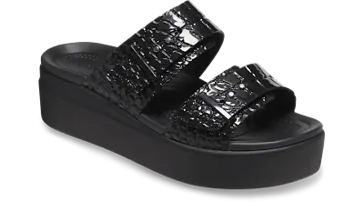 Crocs Women’s Wedge Sandals - Brooklyn Buckle Wedges Platform Sandals For Women • $44.99