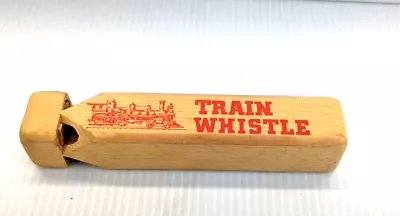 Vintage Wood Train Whistle USA Steam Engine Sound  7  • $8.95