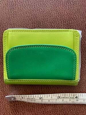 New MYWALIT Women’s Leather Bi-fold Wallet W/ Coin Holder - Made In Italy • $70