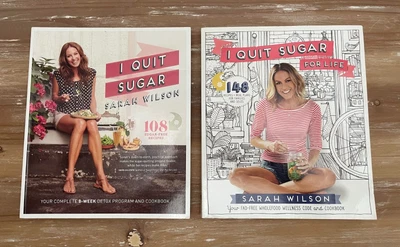 $22.95 • Buy 2 X I Quit Sugar By Sarah Wilson Recipe Program Healthy Eating Diet Cook Books