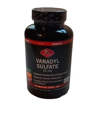Olympian Labs Vanadyl Sulfate Niacin 250 Capsules Vitamin B-3 - EXP 02/26 • $22.99