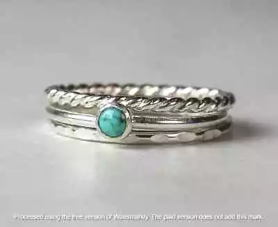 Turquoise Ring  925 Sterling Silver Band& Statement Ring Handmade Ring All Size • $12.59