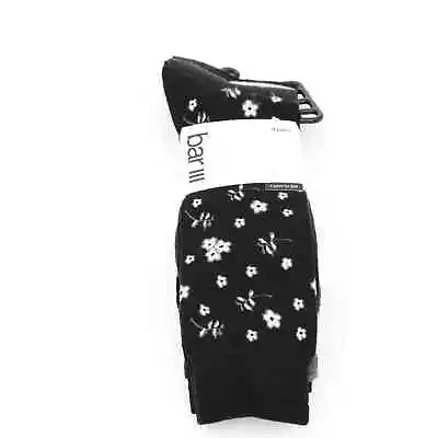 Bar III Men's 4 Value Pack Dress Socks Created For Black Flower • $14.84