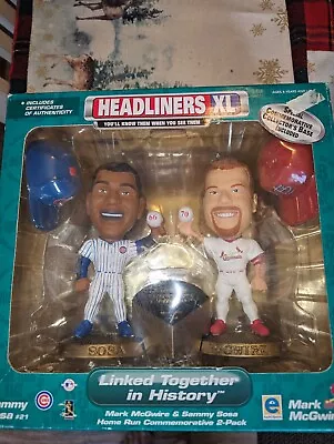 Headliners Xl Sammy Sosa & Mark Mcgwire - Nib Great For Display • $14.99