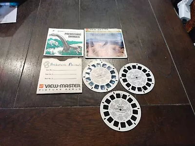 View-Master Prehistoric Animals 3 Reel Packet & Booklet B619 Lot#3 B5 • $14.95