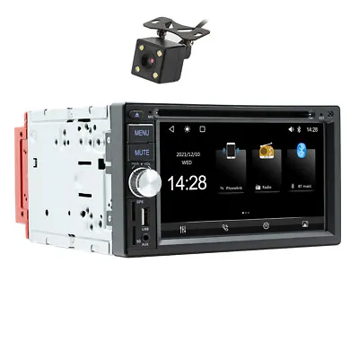 2DIN Car DVD Player For Apple Carplay Android Auto Stereo Radio Bluetooth Camera • $134.99