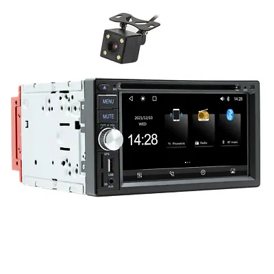 2DIN Stereo Car Radio Bluetooth DVD Player For Apple Carplay Android Auto Camera • $150.89