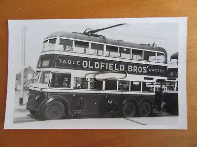 Portsmouth  Corporation Trolleybus   No 214  At Cosham 1949 Photo • £3