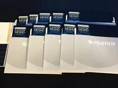 FugiFilm 5 1/4  Floppy Disk - Pack Of 10 - MD2HD High Density - PC/AT Compatible • $15.47