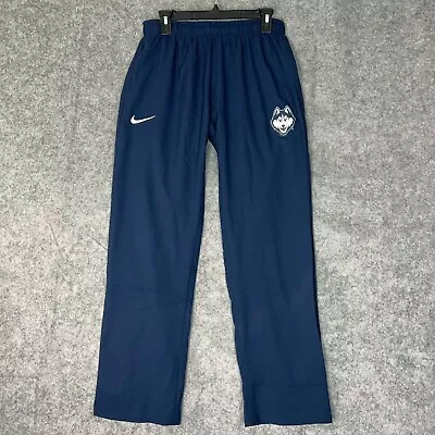 UCONN Huskies Mens Pants Small Nike Navy White Track Pants Ankle Zip NCAA Sports • $19.98