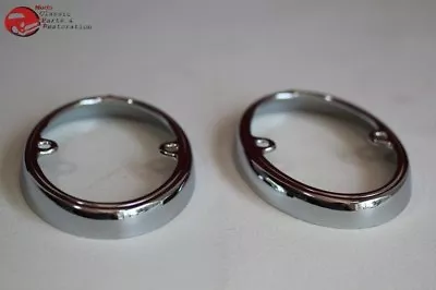 33-36 Chevy Rear Tail Light Lamp Chrome Rims Trim Retainer Holder New Pair Set • $56.79