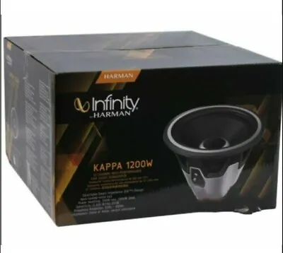 Infinity KAPPA 1200W 2000 Watt Peak (500W RMS) 12  Kappa Series Subwoofer NEW • $139.99