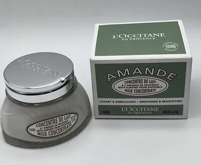 L'Occitane AMANDE Milk Concentrate Smoothing Beautifying Cream 3.4 Oz New Sealed • $35