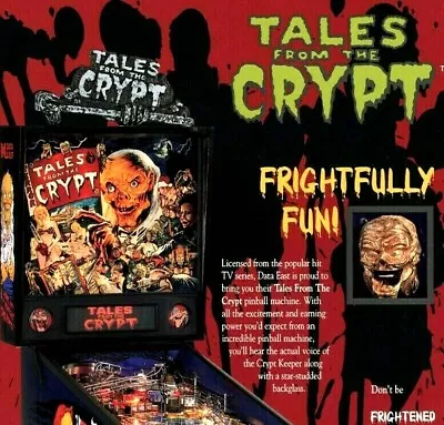 $23.80 • Buy Tales From The Crypt Pinball Flyer Horror Zombie NOS 1993 Retro 8.5  X 11 