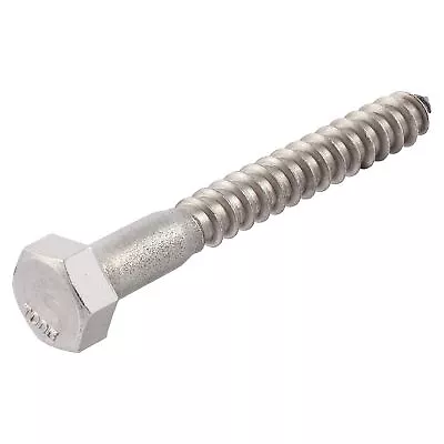 3/8 X 3 Stainless Lag Bolt 25-Pack 18-8 Stainless Steel Heavy Duty Hex Wood L... • $38.43