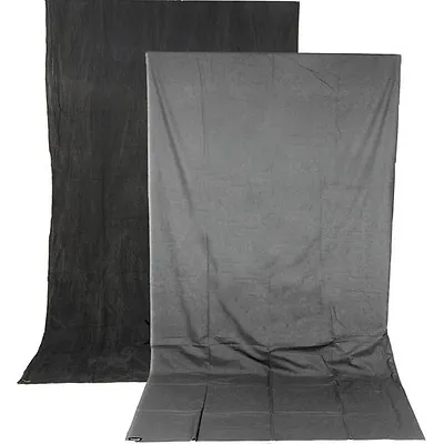 Impact Reversible Muslin Background (10 X 12' Dark Gray/Light Gray) • $83.95