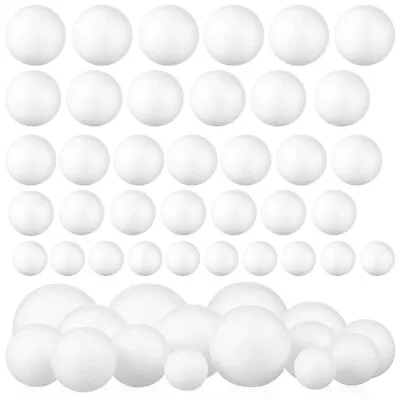 Craft Foam Balls 50pcs For DIY Projects & Parties-KN • $9.95