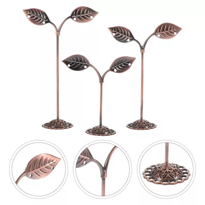 Metal Jewelry Tree Organizer With Necklace Earring & Bracelet Holder (Red) • £8.99