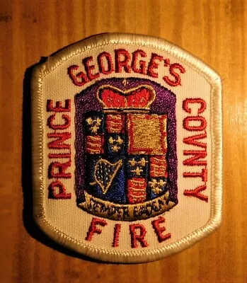 GEMSCO NOS Vintage Patch FIRE PRINCE GEORGE'S COUNTY MD Original 1985 MINT V1h • $8.95