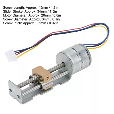 2 Phase 4 Wire 20mm Mini Linear Lead Screw Stepper Motor Actuator & Nut Slider • $20.67