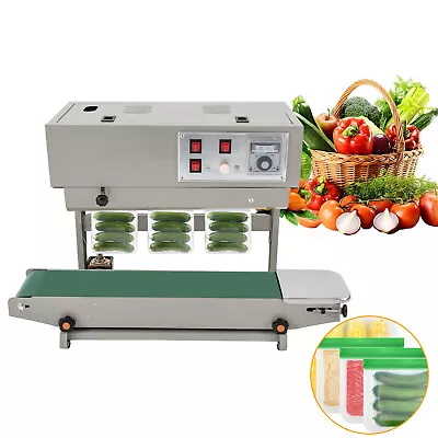 FR900 Vertical Automatic Continuous Sealer Plastic Bag Packaging Sealing Machine • £159.83