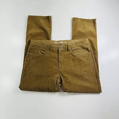 Eddie Bauer Corduroy Pants Beige 5 Pocket Men’s Size 38x32 • $19.95