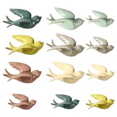 Ceramic Birds 3D Wall Decor Hangings Home Room Wall Hanging Art Decor • $32.38