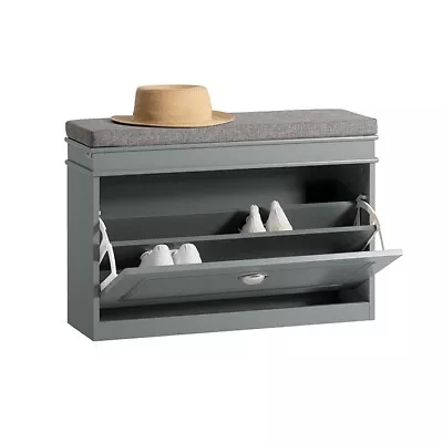 £69.95 • Buy SoBuy Hallway Shoe Bench Shoe Rack With Flip-drawer Seat Cushion,FSR82-L-HG,UK