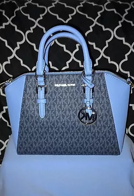 Michael Kors Ciara French Blue MD Messenger Bag NWT • $220