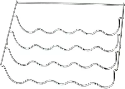 £13.97 • Buy UNIVERSAL Fridge Bottle Shelf Wine Rack Holder Chrome 460mm X 290mm X 70mm