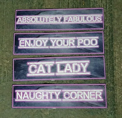 Humorous Quotes 4.5  X 18  Metal Signs - Bar/ Garden/ Shed/ Kitchen • £14