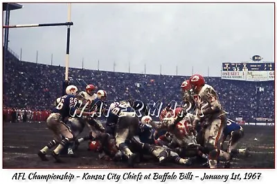 1967 AFL CHAMPIONSHIP GAME CHIEFS AT BUFFALO (comes In 4 Sizes) • $12.50