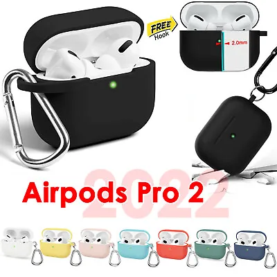 $6.95 • Buy For Apple Airpods Pro 2 2022 Durable Shockproof Skin Charging Case Rubber Cover
