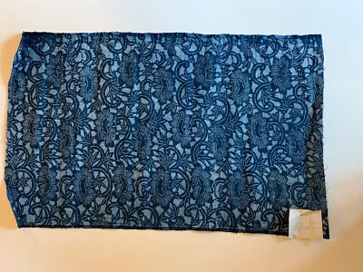 Vintage Japanese Fabric Indigo Blue KATAZOME • $40
