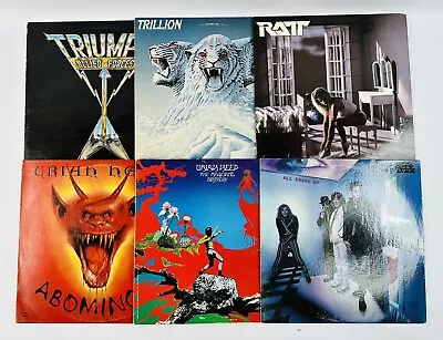 Lot Of 6 Vintage 1970’s-80’s Rock Vinyl LP’s • $60