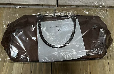 HUGO BOSS Parfums Brown Travel Duffle Gym Bag NEW • $25