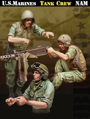 1/35 Resin Figure Model Kit Vietnam War 3 US Soldiers Unassembled Unpainted • $18.44