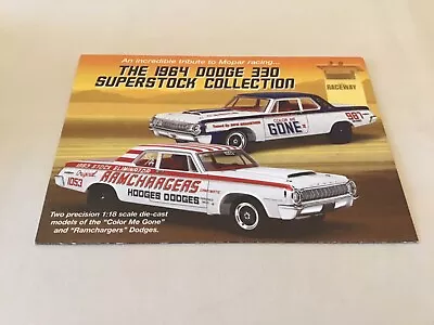 Car Collectors Club 1964 Dodge 330 Superstock Reservation Form Only Diecast 1:18 • $13.50