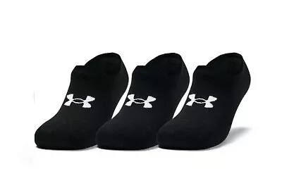 Under Armour Ultra Lo Socks Unisex 1351784 - 3 Pack - Black • £11.99