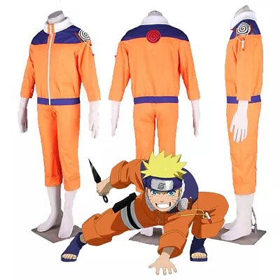 Anime Naruto Shippuden Uzumaki Hokage 1st Gen Cosplay Costume Complete Outfit • $36.99