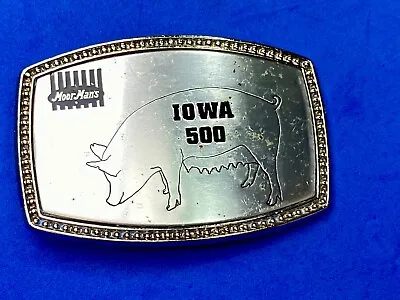 Pig Hog Farm 500 Moore Mans Iowa State Company Expo Belt Buckle • $18.99