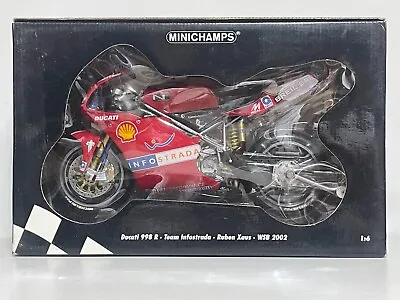 Minichamps 1/6 Ducati 998R Team Infostrada Ruben Xaus WSB 2002 • $449.99