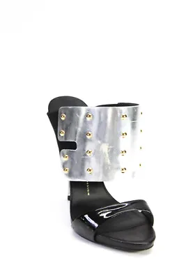 $69.99 • Buy Giuseppe Zanotti Design Womens Studded Stiletto Mule Sandals Silver Size 39.5 9.