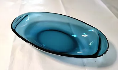 Vintage Vereco France Blue Glass Dish - Approximately 7  • $32
