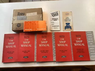 1970 Ford Car Shop Manual (5 Volume Set) And 1970 Mustang Owner's Manual • $95