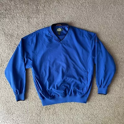 Cabela's Windbreaker Men's Size Medium Windcrest V Neck Pullover Jacket Pockets • $24.95