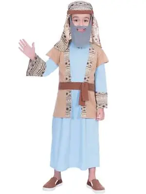 Boys Shepherd Joseph Inn Keeper Costume Christmas Nativity Play Fancy Dress Kids • £13.99