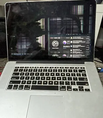 Macbook Pro Mid 2015 15 Inch Retina 250gb Quad Core I7 *cracked Screen* • $300